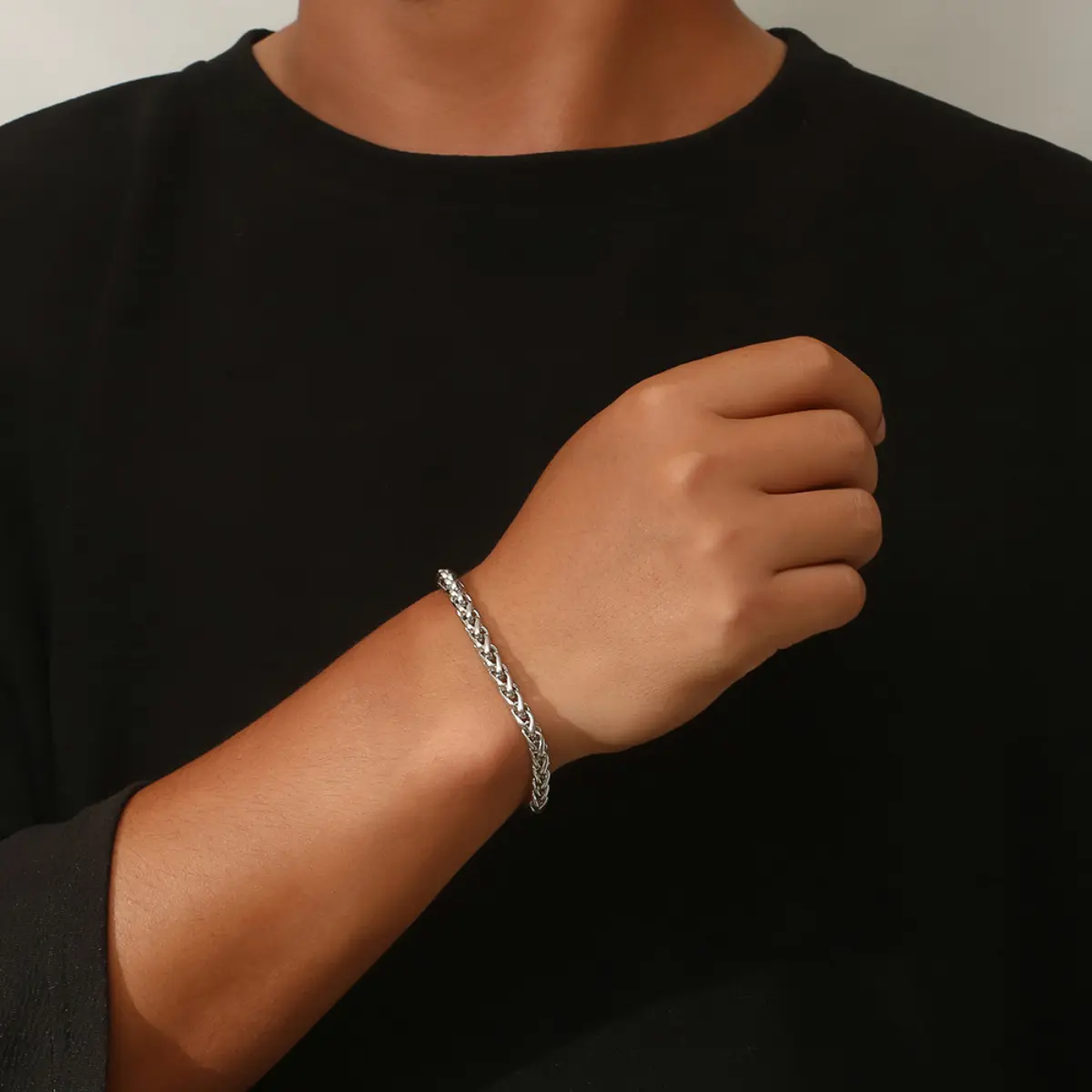 IMI Titanium Steel Bracelet Men's Fashionable Student Personality Cool Simple Versatile Braided Boys' Jewelry Niche YL601