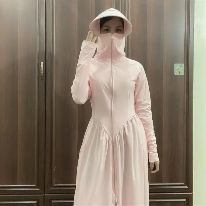 [ ÁO 2 Lớp ] Áo chống nắng toàn thân nữ 2 lớp hàng thun lạnh form triết eo hàng thiết kế cao cấp CN55 3