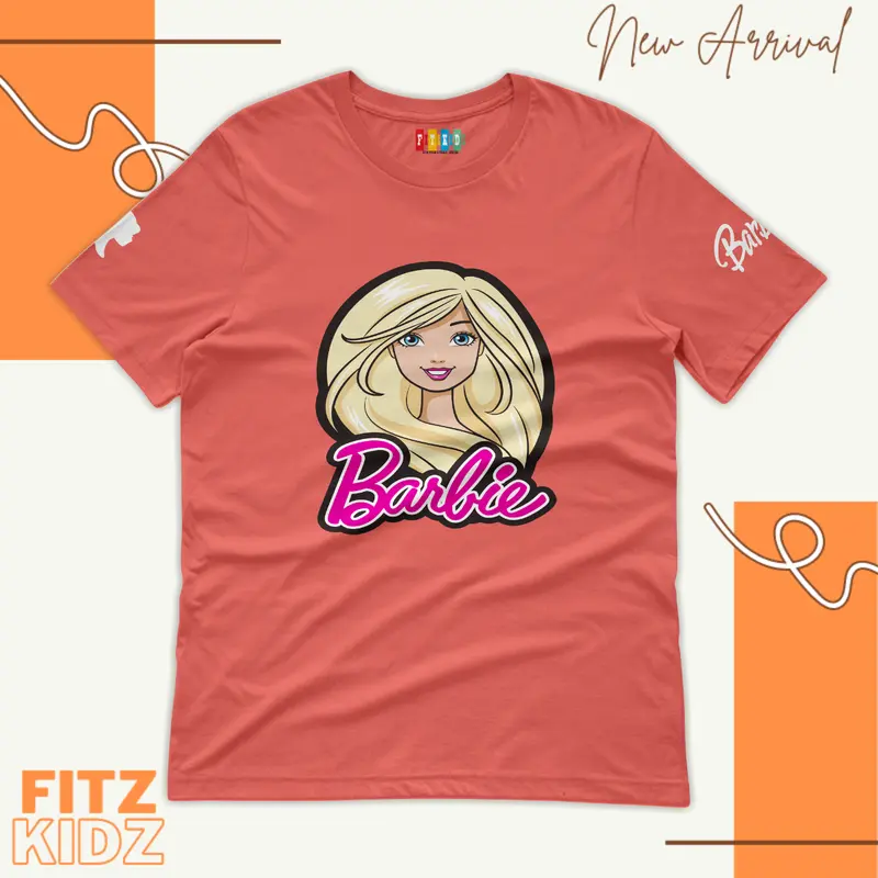 Fitzkidz ‌Kaos Anak Motif Barbie Perempuan Viral Gratis Ongkir Bahan Katun Combed 30s Barbie Hair Fashion 6