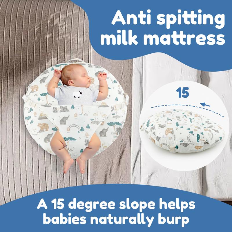 Product Introduction of Anti Roll Newborn Lounger Pillow with Adjustable Strap and Handle Comfortable Baby Lounger Pillow Breathable Newborn Lounger Pillow for Boys Girls 65x60cm usAn6 38
