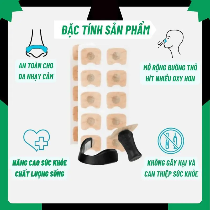 【COD】Cứu tinh nghẹt mũi! Bộ mở rộng hô hấp từ tính, dụng cụ thông khí thể thao, giúp thở dễ dàng hơn! 5