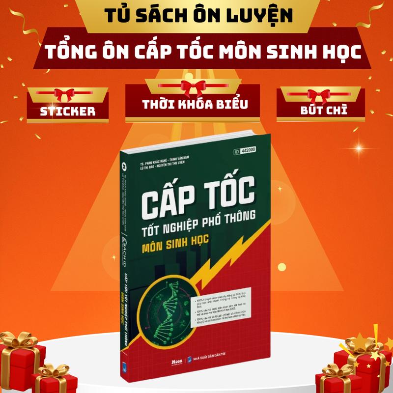 Sách- Tổng Ôn Cấp Tốc Môn Sinh Học- Ôn thi THPT Quốc Gia, Đánh Giá Năng Lực Năm 2025