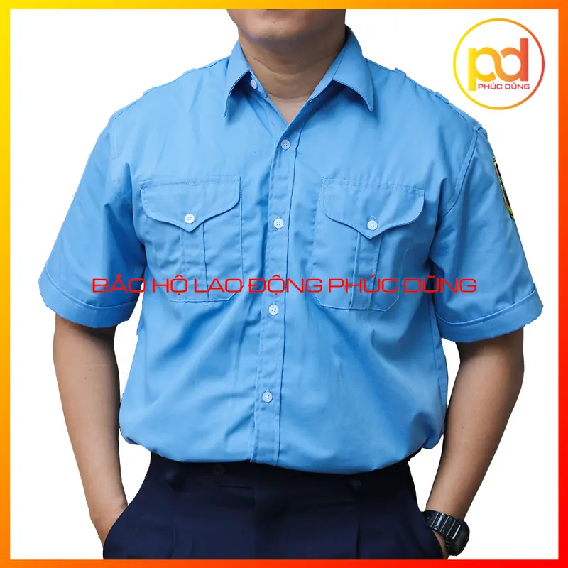 [SIZE 90-100KG] Áo đồng phục bảo vệ nam xanh biển ngắn tay BIG SIZE cho người trên 100kg chuyên nghiệp giá rẻ Chưa có đánh giá 0 đã bán 0