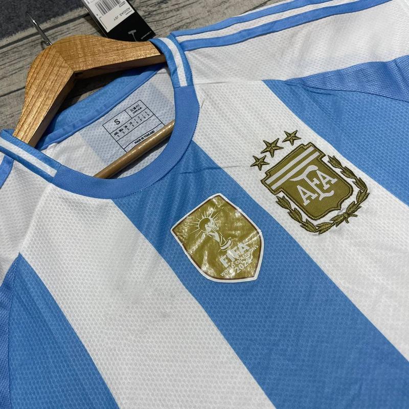 Áo Bóng Đá , Áo Đá Banh Đội Tuyển Argentina Sọc Sân Nhà 24/25  - Vải Polyester Thái Lan 3