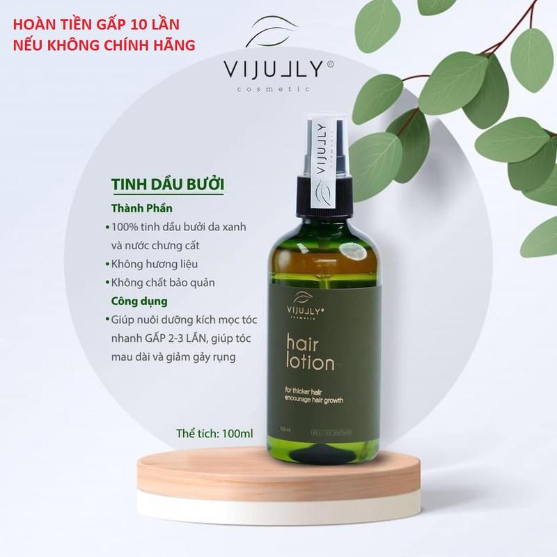[ BAO CHÍNH HÃNG ] Tinh dầu bưởi Vijully Hair Lotion xịt kích thích mọc ngăn rụng tóc 100ml
