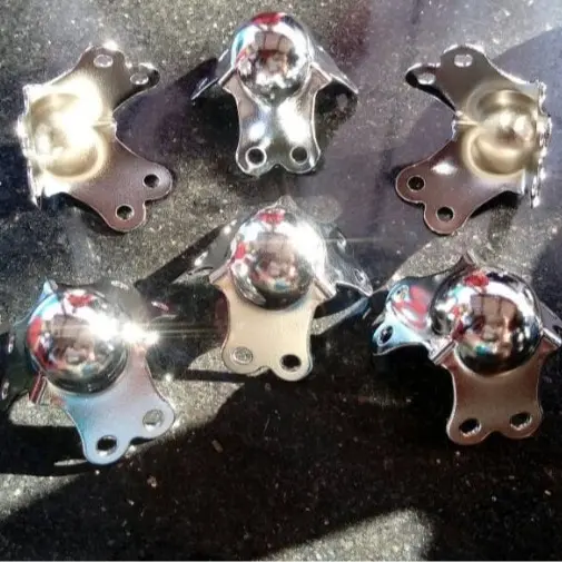 8 PCS SIKU BENJOL BOX SPEAKER HARDCASE KECIL COA-301 / SIKU POJOK / CORNER BENJOL KECIL aksesoris silver stainless  accessories 3