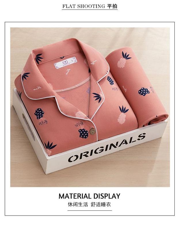 Product Introduction of Bộ Đồ Ngủ, Cao Cấp, Dành Cho Nữ, Mùa Xuân Và Mùa Thu, Dài Tay, Bộ Đồ Cardigan, Phong Cách Hàn Quốc, Thiết Kế Ngọt Ngào, Ngoại Cỡ, Thích Hợp Cho Mùa Thu Và Mùa Đông, Đồ Mặc Nhà 21
