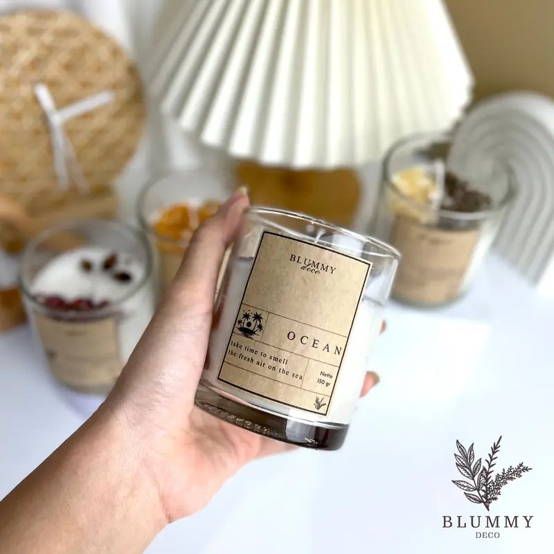 [150gr] Lilin Aromaterapi - Scented Candle - Lilin Aromatherapy - Lilin Souvenir Lilin Grosir Lilin Wangi Candle Aromatherapy Vegetable Natural Wax 150 gr 3
