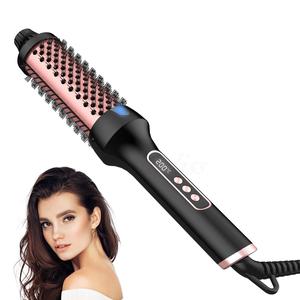 1.5 Inch Hair Thermal Brush, Heated Round Brush, Digital Display 9 Heat Settings Hair Styling Tool, Dual Voltage Curling Iron, Tourmaline Ionic Hair Curler for Traveling