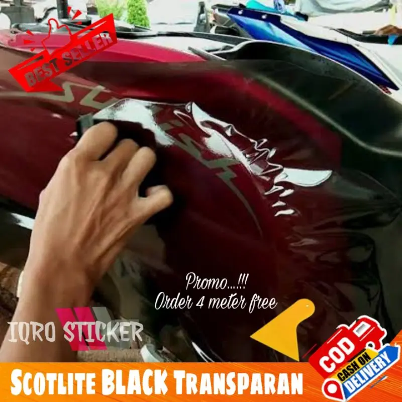 Sticker skotlet transparan / Sticker skotlet motor / Sticker skotlet mobil 3