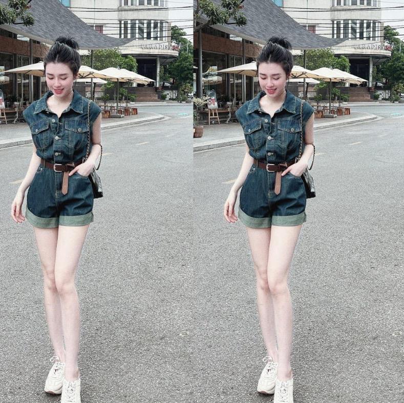 Jum jean sát nách quần đùi chất jean mềm