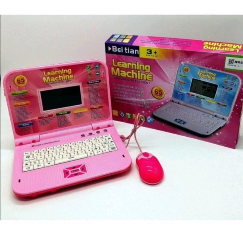 mainan belajar learning machine laptop mouse 65 bahasa layar game notebook playpad 5
