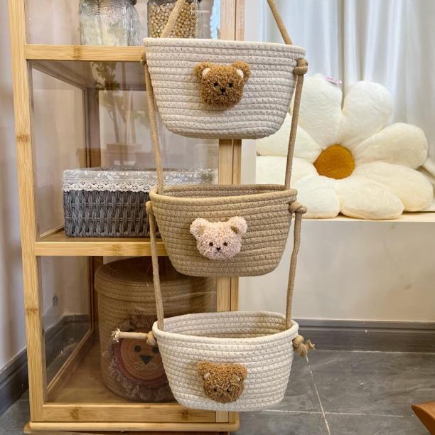 Product Introduction of Giỏ Treo, Túi Đựng Tất Đồ Lót, Thích Hợp Cho Ký Túc Xá, Tủ Quần Áo, Đầu Giường Phía Sau Phòng Ngủ, Treo Tường, Thiết Kế Dệt, Giỏ Đựng Đồ Giặt, Năm 2024 5