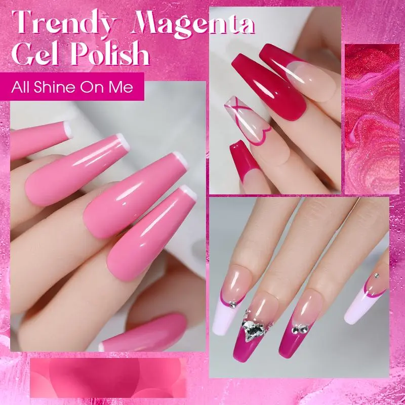 15ML Nail Polish, Summer Colorful Nail Gel, Soak off UV Gel Nail Art Gel, Nail Art & Nail Polish for Women & Girls 6