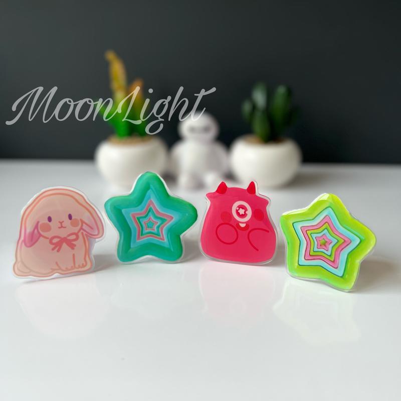 Popsocket HP/ Holder HP Simple Bentuk Karakter Lucu Bisa Dilipat untuk Semua HP 4