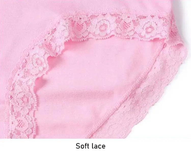 Product Introduction of 4Pcs Women Underwear High Waist Cotton Panties Plus Size Soft Breathable Panties Lingeries Panty Shorts Underpant Lady 14