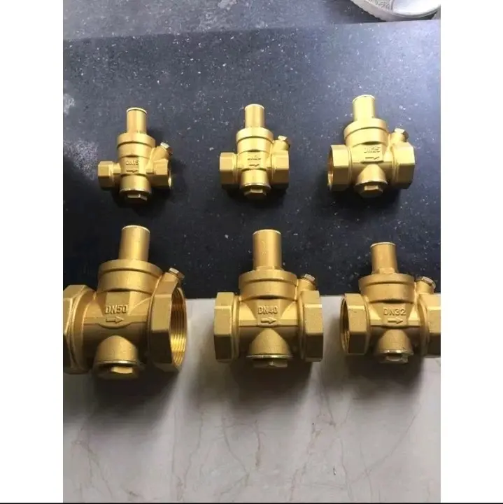 Van giảm áp lực nước DN15 DN20 DN25 DN32 DN40 DN50 bằng đồng thau tiện dụng