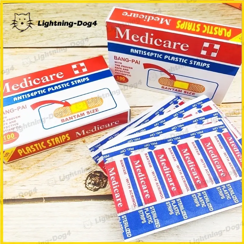 100pcs/box Medical Plaster Strips Adhesive Antiseptic Bandage Band Aid First Aid Kit Medicare