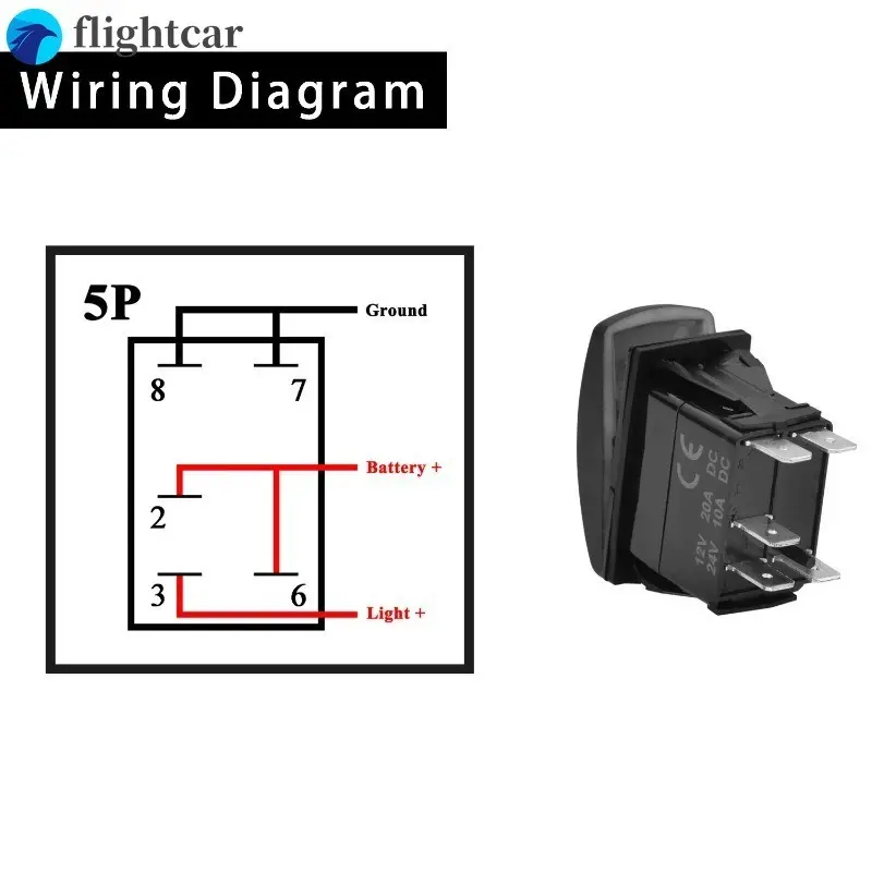 Công Tắc Rocker Chuyển Đổi, trạng thái bật, tắt và tắt, Phụ Kiện Led Xanh DPDT, Thích Hợp Cho Ô Tô, Thuyền, NARVA, Carling, ARB 3