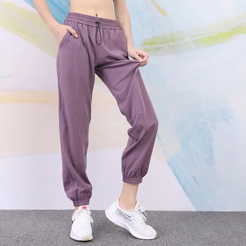 Loose Track Pants Women's Ankle-Tied Running Thin Overalls High-Waist Quick-Drying Yoga Trousers Outdoor