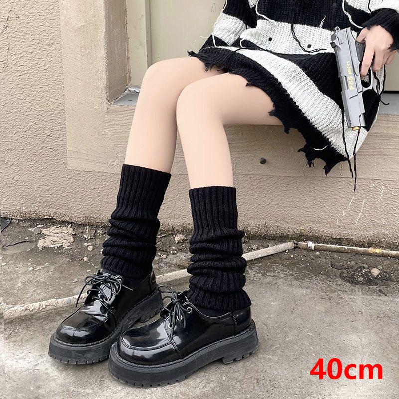 Tất Giữ Ấm Chân Cho Nữ, Phong Cách Y2K, Phong Cách Lolita Nhật Bản, Tất Dài, Dệt Kim Len, Che Chân, Giữ Ấm Cánh Tay, Thích Hợp Cho Mùa Thu Và Mùa Đông, Tất Len Đan, Mũ Bốt 8