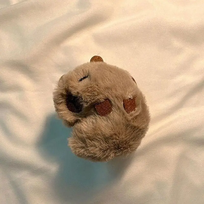 Vỏ Tai Nghe Capybara Nhồi Bông Ấm Áp, Dành Cho Airpods Pro 2, Vỏ Bảo Vệ Tai Nghe Nhồi Bông Mềm, Da Bảo Vệ, Màu Nâu 4