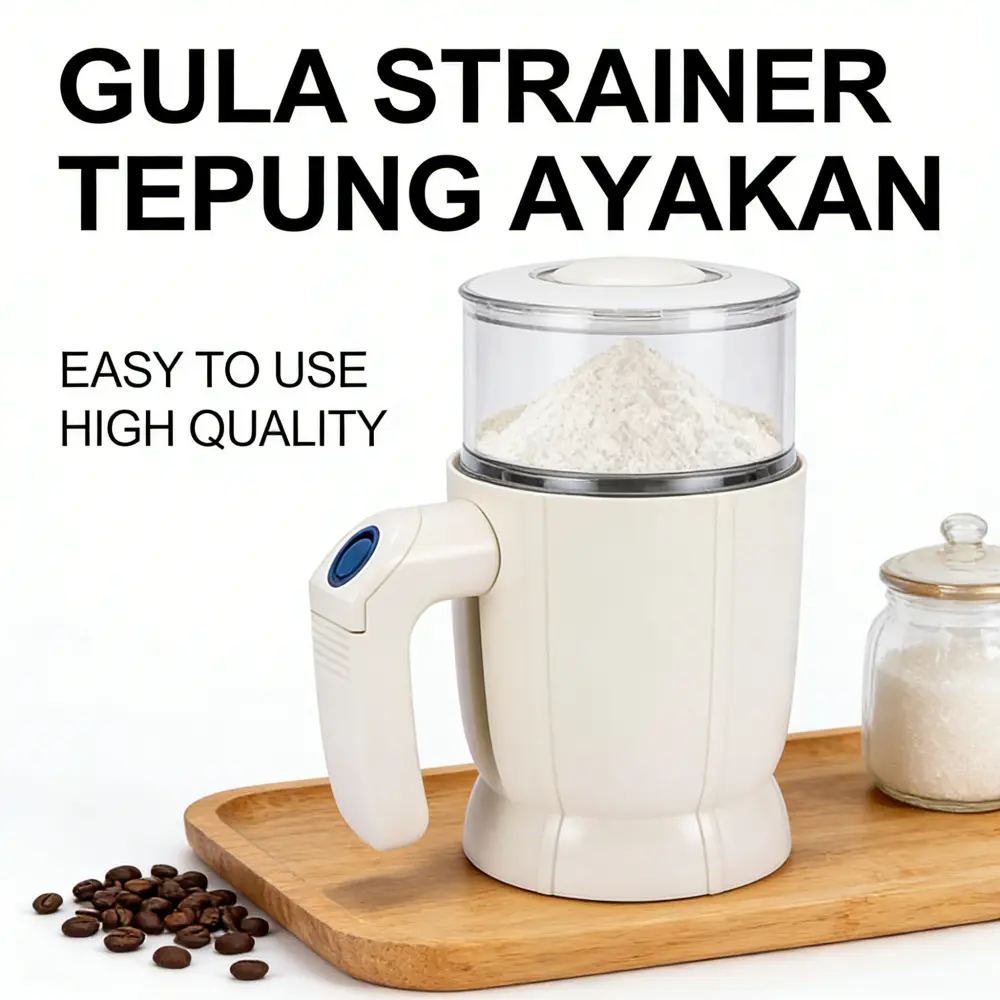 Perlengkapan Memanggang Premium: Saringan Tepung 100% Kualitas, Pemisah Telur, Pengaduk Adonan 3 Lepas, Sendok Takar Anti-Rusak, Whisk Kualitas Emas, Spatula Kue, Rolling Pin 30cm, dan Cupcake Mold 12 Hole untuk Kreasi Kue & Roti Sempurna