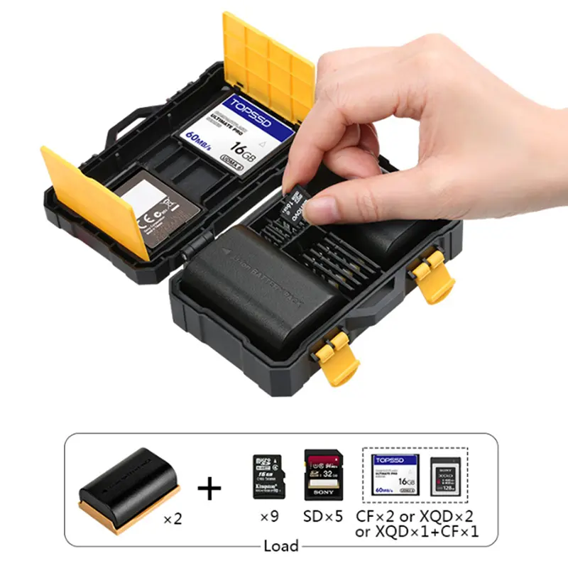 Hộp Bảo Vệ Pin Máy Ảnh DSLR, 1 Cái, Hộp Đựng Thẻ Nhớ SD Và TF, Bao Gồm Giá Đỡ 2