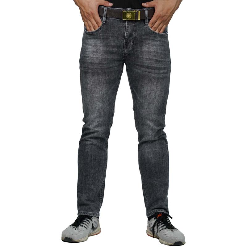 R-15 Quần Jean Nam Dài CC Co Giãn Xám Nhạt Trơn