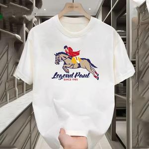 Tropical New Loose Cartoon Print Versatile Handsome High Quality Cotton Streetwear Top T-Shirt