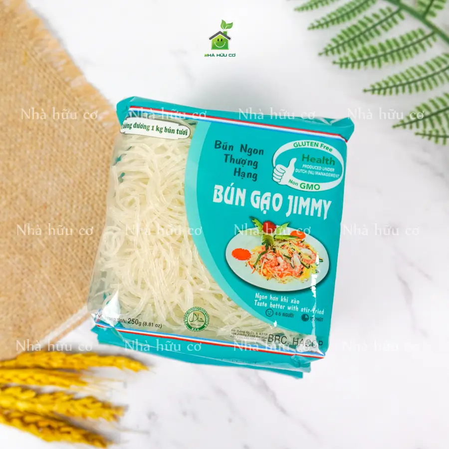 Bún gạo Trắng Jimmy Food 250G - Chất lượng cao
