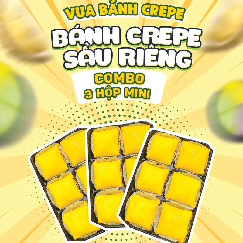 "Combo" Hộp 6 Mini x 3 | Vua Bánh Crepe 1