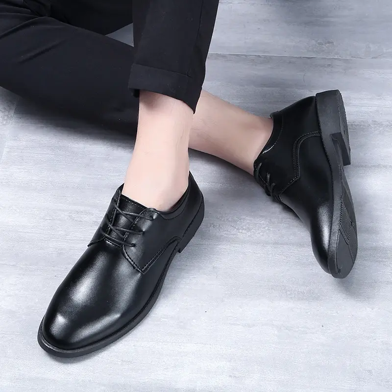 Leather Shoes Men's Bridegroom Best Man Men's Leather Shoes Business Formal Wear Casual Shoes British Style Youth Wedding Shoes Leather Shoes Men's Shoes