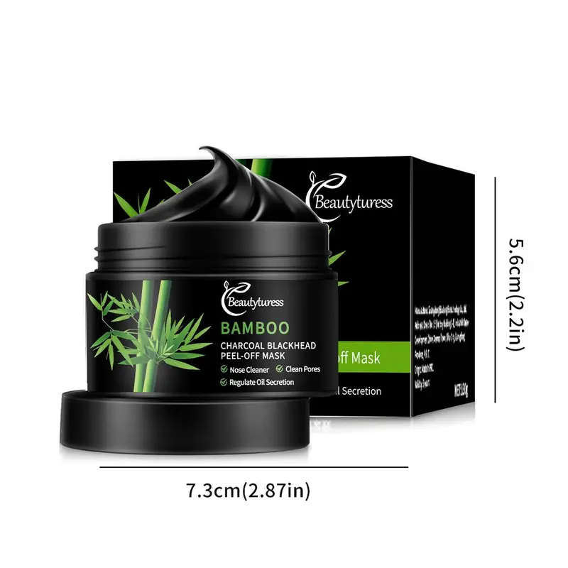 Bamboo Charcoal Blackhead Peel-off Mask, Deep Cleansing Facial Mask, Facial Skin Care Product for Women & Men 1