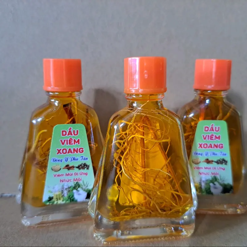 10 TẶNG 1 Combo DẦU VIÊM XOANG 10 CHAI 7ml rễ  hỗ trợ nhức mõi ngủ ngon chai to nóng thơm(tem xanh lá) 2