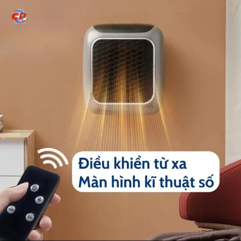 Máy Sưởi Mini, Quạt Sưởi Ấm Mùa Đông Treo Tường, Cách Nhiệt An Toàn,Tiết Kiệm Điện Làm Nóng Nhanh Chóng 2
