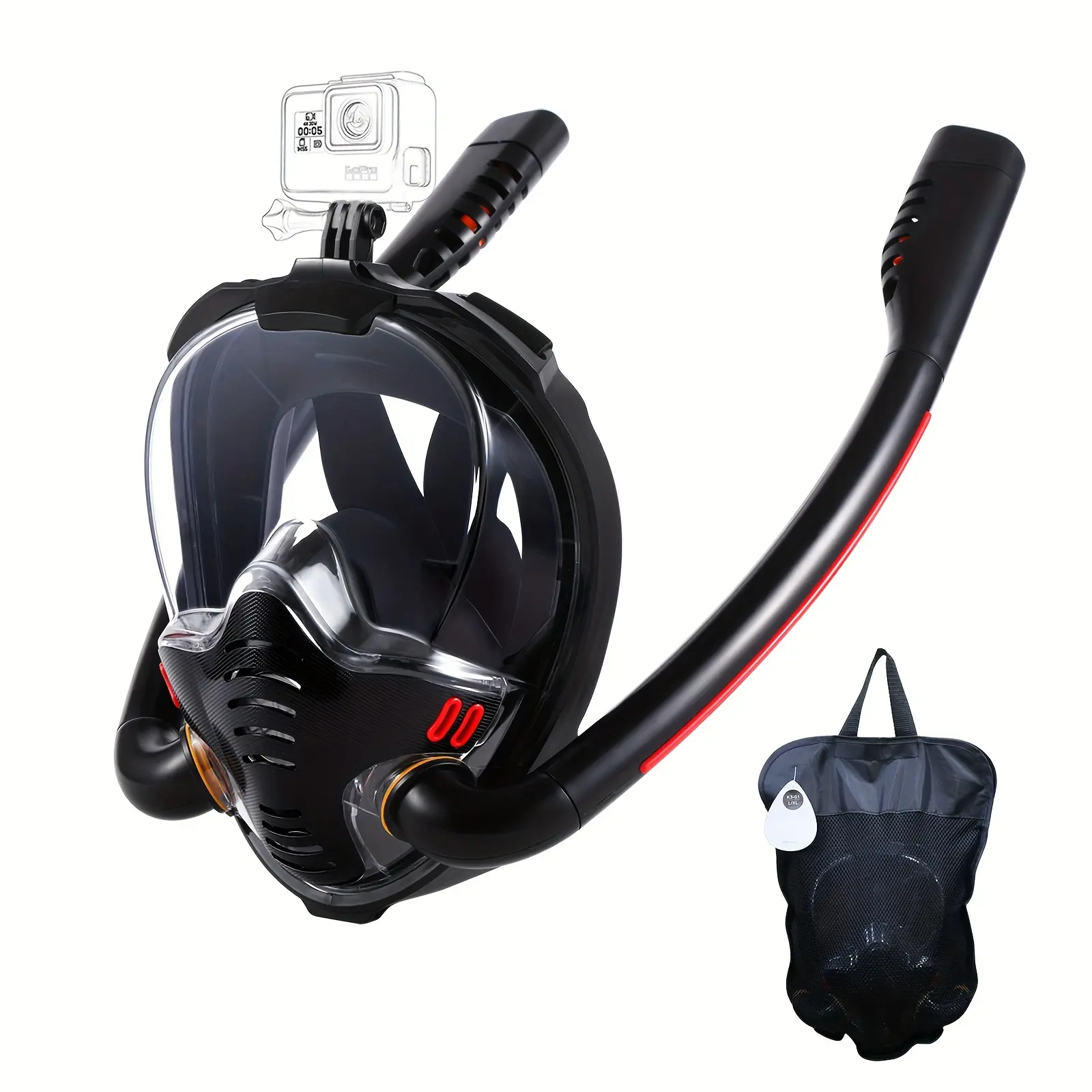 Full face diving mask, 180 degree panoramic high-definition view leak ...