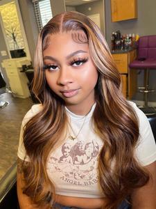 22/24/26/28 Inch Long Wavy Wigs for Women, Gorgeous Fluffy Wigs, Human Hair Wigs for Party, Daily Use