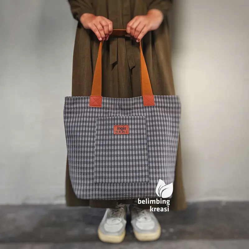 Tas Perlengkapan Bayi Khas Jogja Model Totebag Wanita Diapper Bag Nappy Bag Kanvas TSW TPB 01 3