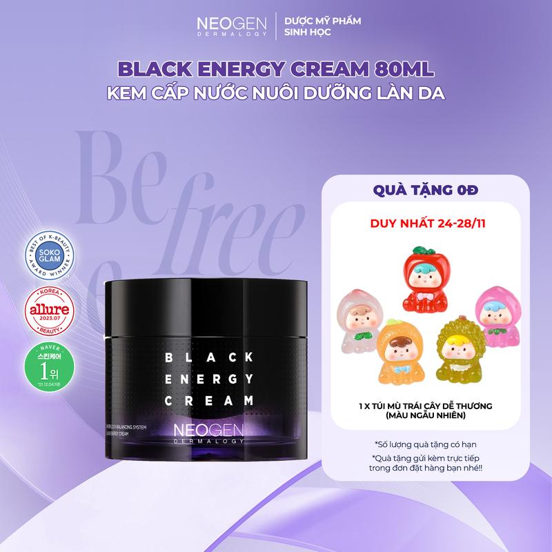 [Võ Hà Linh x Neogen] Kem Dưỡng Cấp Nước Dưỡng Ẩm Da Neogen Dermalogy Black Energy Cream 80ml