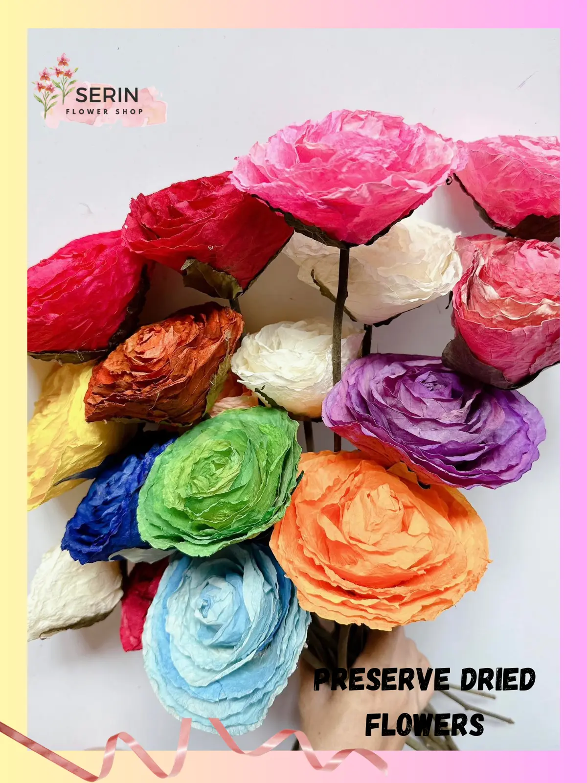 Dried FOSSILIZED ROSE Flowers Roses (sold per pc) DRIED FLOWER BAZAAR