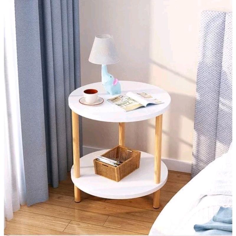 kệ tab đầu giường 2 tầng tròn đường kính 40cm