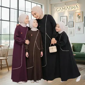 Dress Couple Ibu dan Anak Perempuan  Abaya Wanita Sabrina Anti UV Gamis Trend 2026