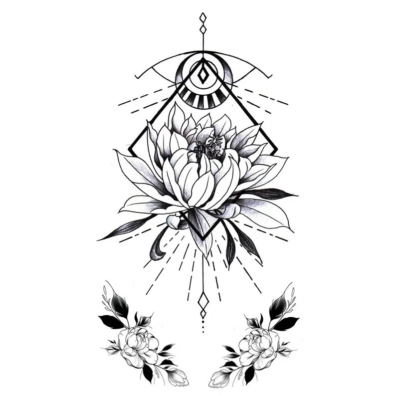 Modern Minimalist New Fresh Waterproof Long-lasting Personality Trendy Transfer Tattoo Stickers Customizable