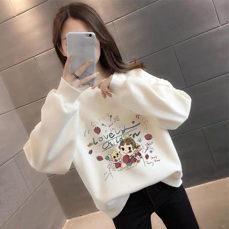 Product Introduction of Áo Hoodie, Hàng Mới Về, Dành Cho Nữ, Phong Cách Hàn Quốc, Hợp Xu hướng, Siêu-Hot, Ngắn, Lót Lông Cừu, Dày Dặn, Thích Hợp Cho Học Sinh, Dáng Rộng Rãi Và Ấm Áp, Áo Khoác Ins 1