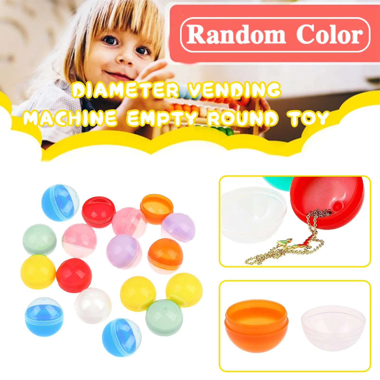 Multifunctional Colored Round Capsule Machine 1 Eggshaped Vendor for Fillable Empty Containers V9P9