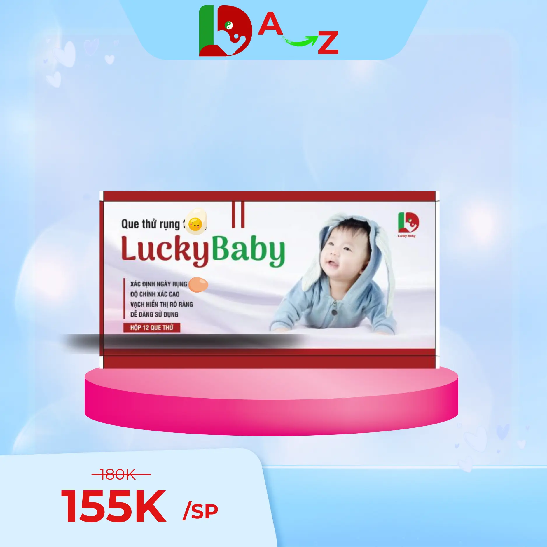 Que thử rụng trứng Lucky Baby - Model mới nhất