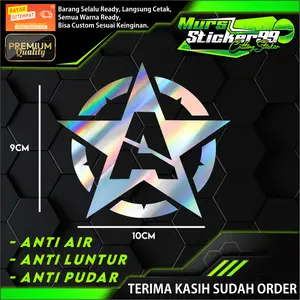 Sticker Cutting LOGO AVENGER BINTANG Cocok Buat Motor Dan Mobil CT0018-1