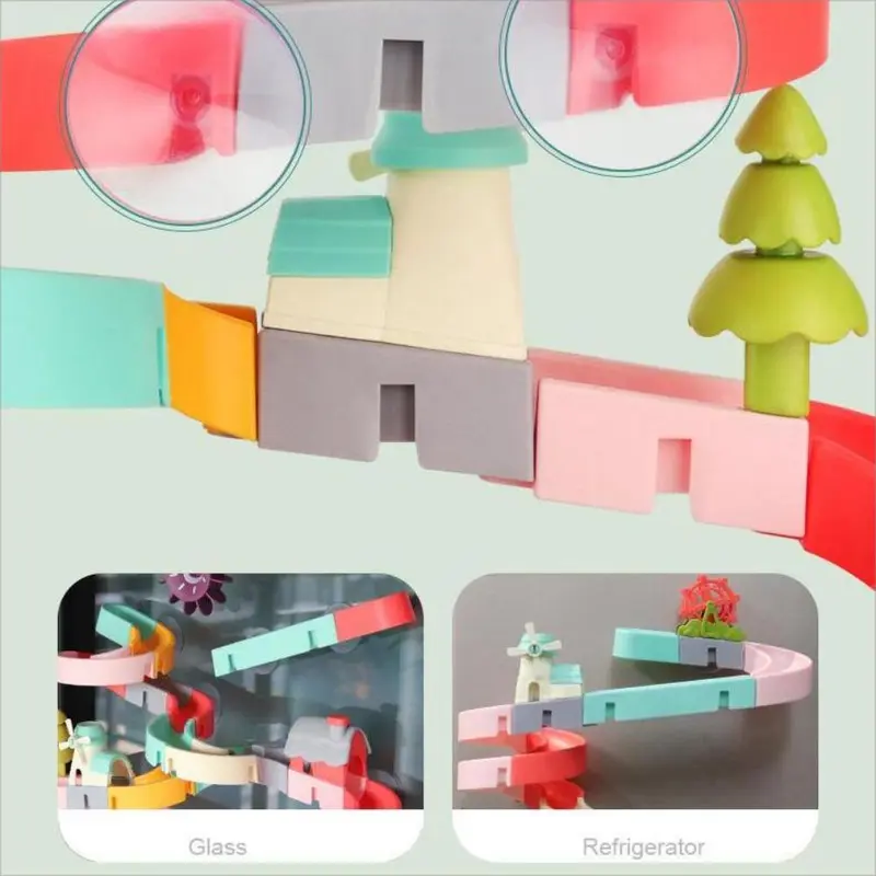 Colorful Slide Track Bath Toy, DIY Slide Track Bath Toy, Interactive Creative Bath Toy, Fun Bathing Toy for Kids 5