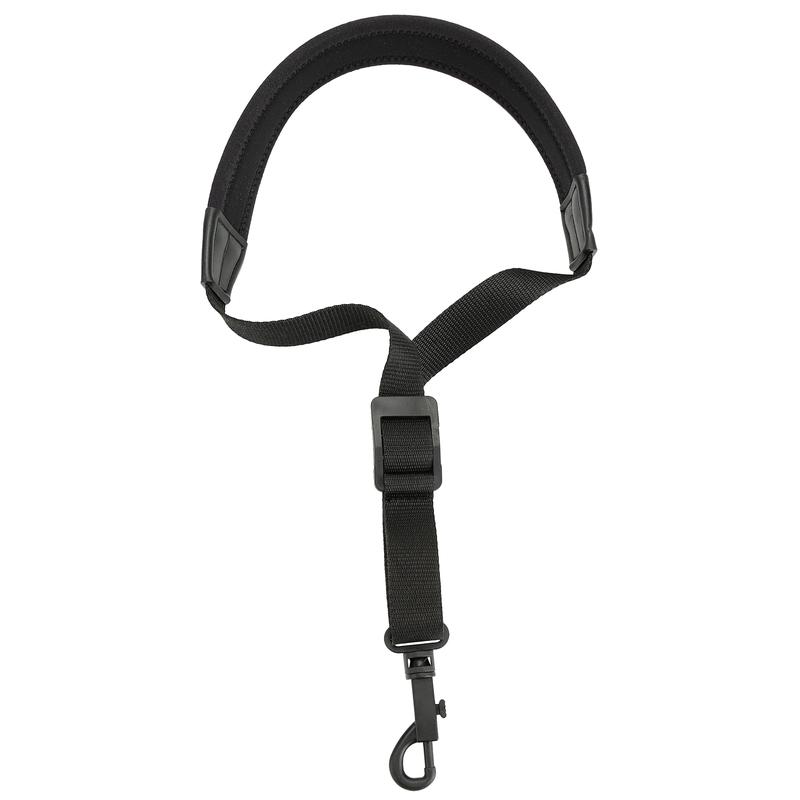 Adjustable Padded Saxophone Sax Neck Strap with Snap Hook Black and Coffee Saxophone Parts and Accessories 0